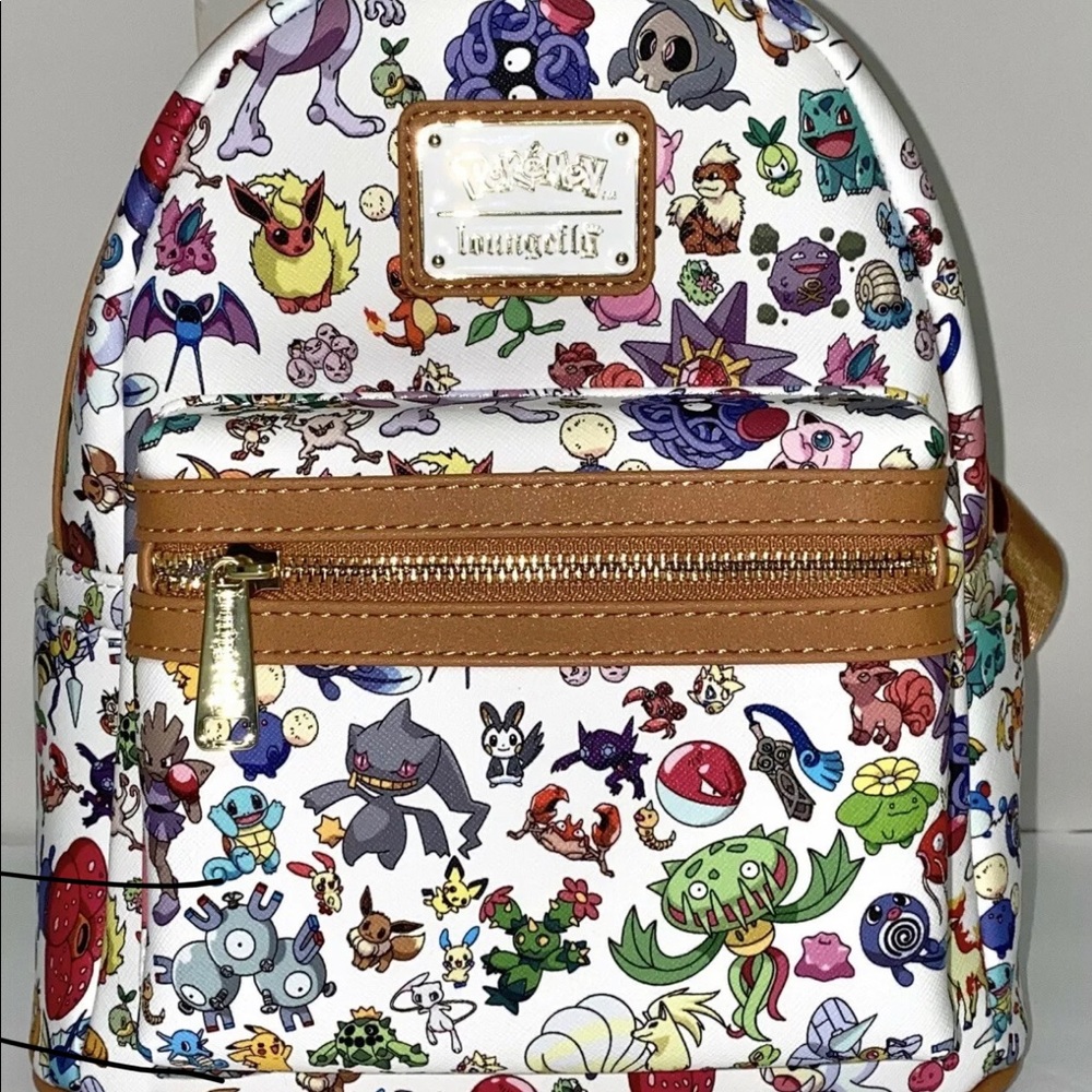 LOUNGEFLY POKEMON FIRST GENERATION 151 ALL-OVER PRINT MINI BACKPACK